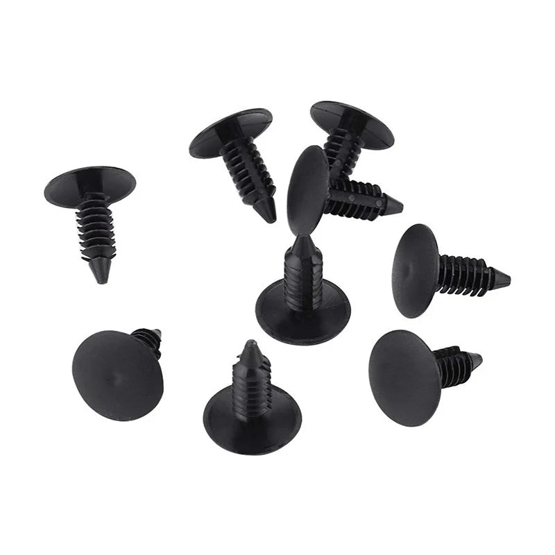 6 Size 100pcs Auto Fastener Car Clips Mixed Body Push Retainer Pin Rivet Bumper Door Trim Panel Retainer Fastener Kit