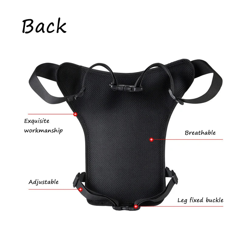 Waterproof Nylon Drop Leg bag For Men Thigh Hip Bum Beltleg Fanny Pack Waist Travel Riding Motorcycle Crossbody Shoulder Bags