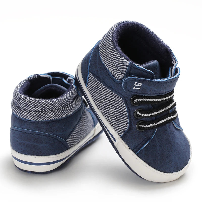 Baby Shoes Boy Newborn Infant Toddler Casual Comfor Cotton Sole Anti-slip PU Leather First Walkers Crawl Crib Moccasins Shoes