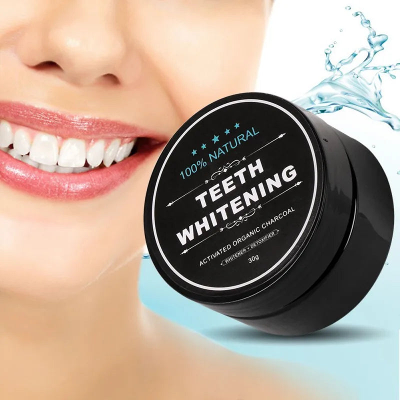 New 60g Tooth Whitening Powder Activated Coconut Charcoal Natural Teeth Whitening Charcoal Powder Tartar Stain Removal