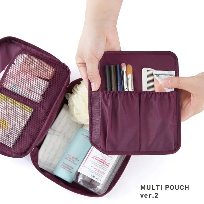 High Capacity Outdoor Girl Makeup Bag Women Cosmetic Bag Toiletries Organizer Waterproof Female Storage Make up Cases