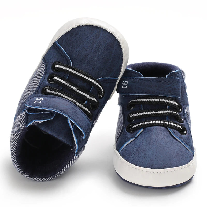 Baby Shoes Boy Newborn Infant Toddler Casual Comfor Cotton Sole Anti-slip PU Leather First Walkers Crawl Crib Moccasins Shoes