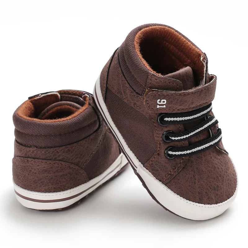 Baby Shoes Boy Newborn Infant Toddler Casual Comfor Cotton Sole Anti-slip PU Leather First Walkers Crawl Crib Moccasins Shoes