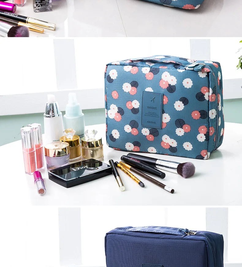 High Capacity Outdoor Girl Makeup Bag Women Cosmetic Bag Toiletries Organizer Waterproof Female Storage Make up Cases