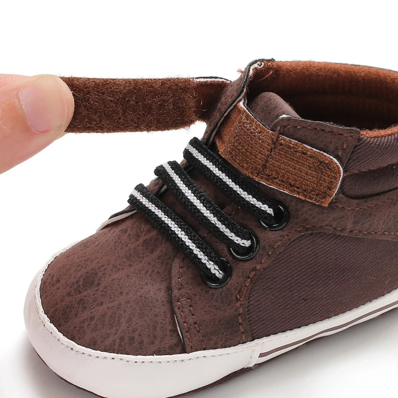 Baby Shoes Boy Newborn Infant Toddler Casual Comfor Cotton Sole Anti-slip PU Leather First Walkers Crawl Crib Moccasins Shoes