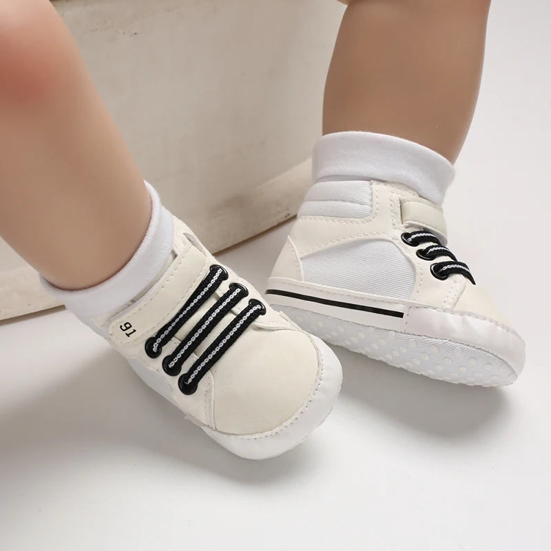 Baby Shoes Boy Newborn Infant Toddler Casual Comfor Cotton Sole Anti-slip PU Leather First Walkers Crawl Crib Moccasins Shoes