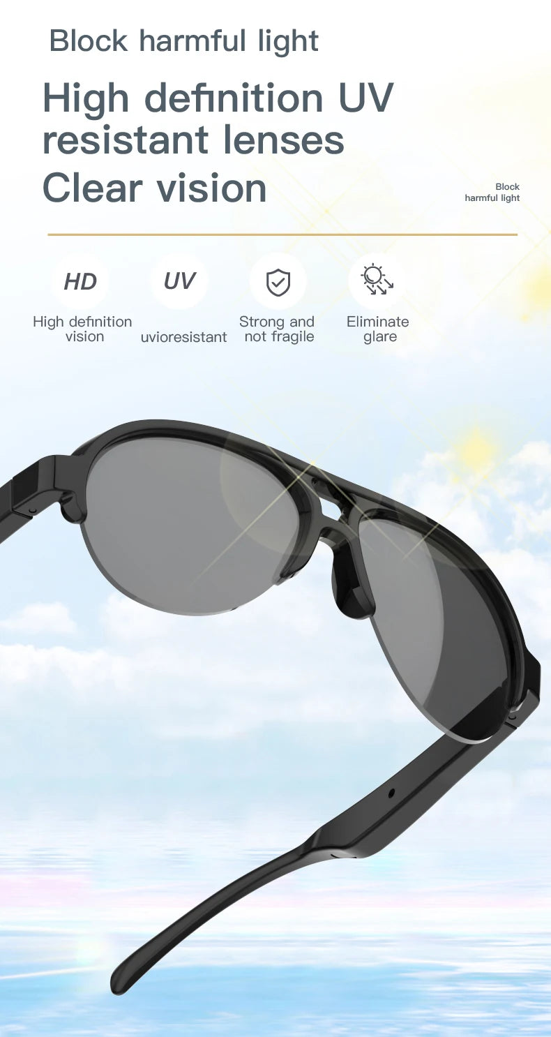 IP4 Waterproof Eyepieces F08 Polarizing Bezel Fishing Wireless Stereo Bicycle Lenses With Bluetooth Glasses for Men Smartglasses