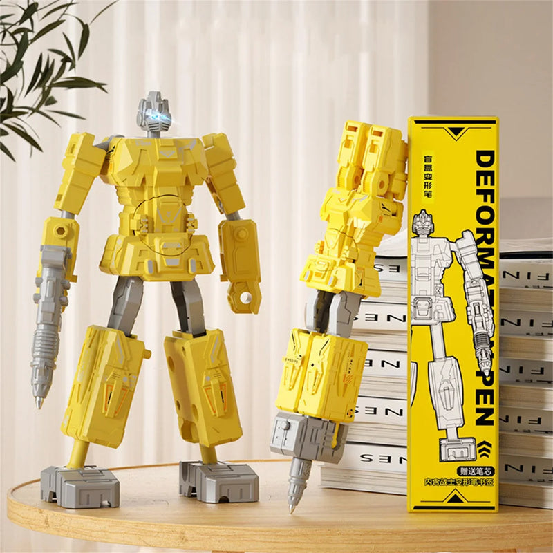 Children Deformation Toy Creative Transformation Robot Figure Pen Robot Deformation Pen Kids Robot Model Toy Stationery Supplies