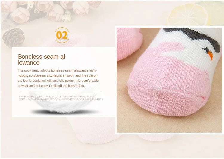 Baby Socks Girls Boys Print Thick Terry Clothes Newborn Accessories Kids Children Toddlers Slipper Gift Clothes Infant Stuff