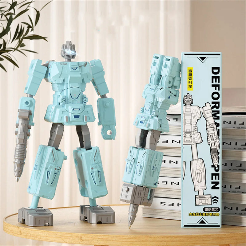 Children Deformation Toy Creative Transformation Robot Figure Pen Robot Deformation Pen Kids Robot Model Toy Stationery Supplies