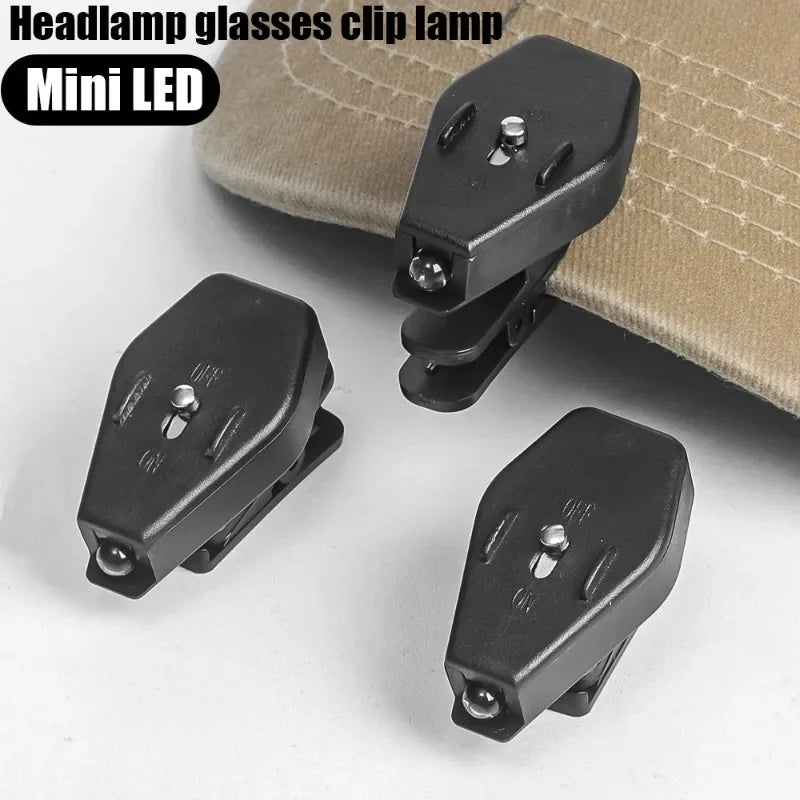 1/10pcs Adjustable Mini Flashlight Glasses Reading Lamp LED Portable Eyeglass Clip Lights Universal Camping Travel Night Light