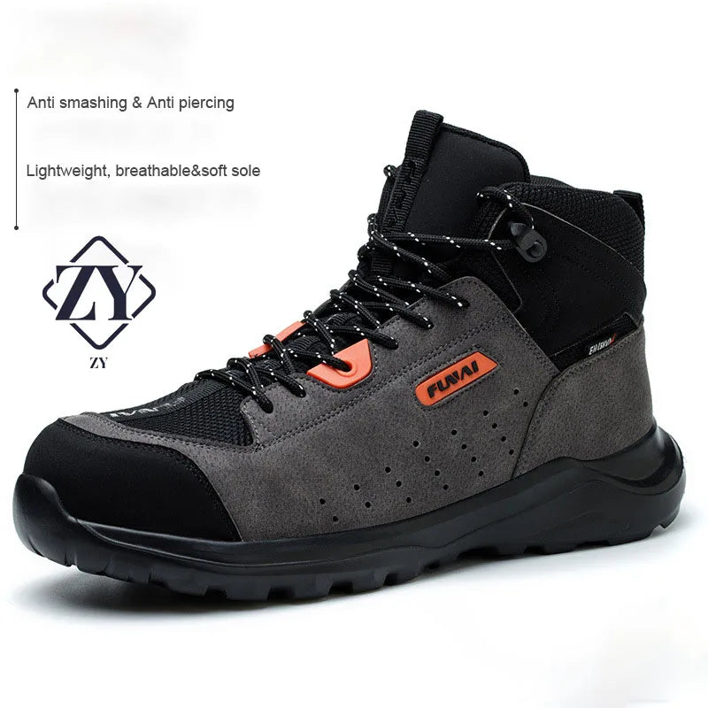 High-quality Men Work Boots Insulated 6KV Composite Toe Electrician Shoes Anti-smash Anti-puncture Safety Shoes Protective Boots