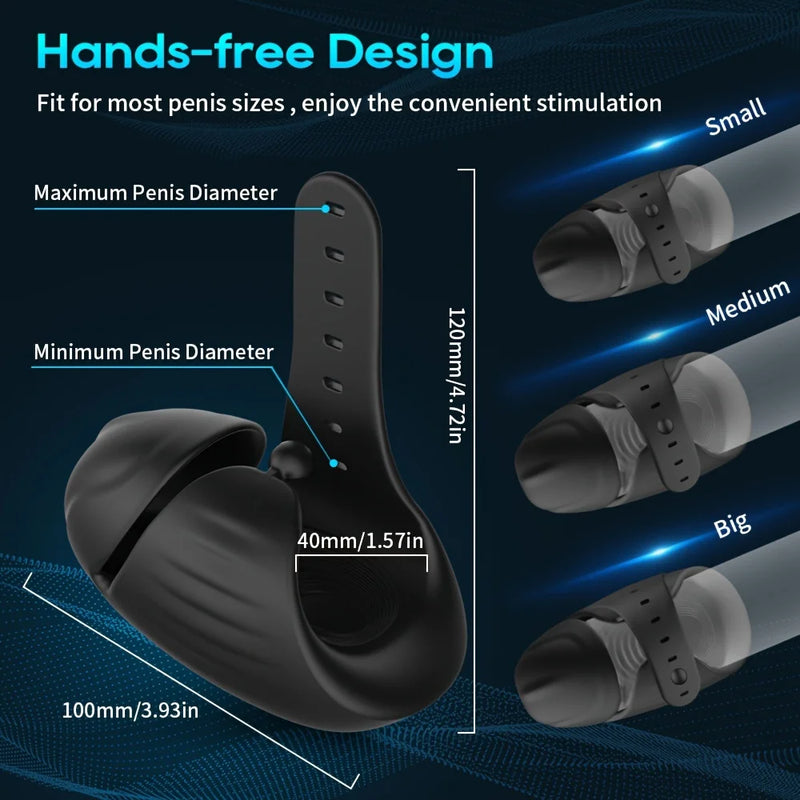 Bluetooth Powerful Vibrator For Men Glans Massager Sex Machine Penis Delay Trainer Automatic Male Masturbator Sex Toys for Adult