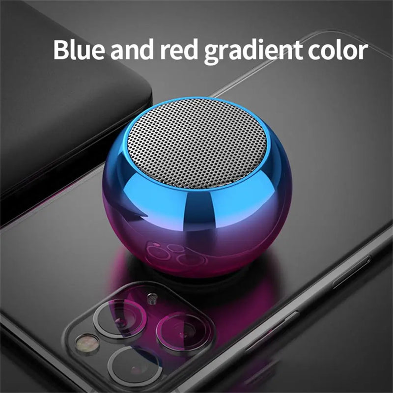 Wireless Bluetooth Speaker Portable Small Steel Gun Metal Heavy Subwoofer Outdoor Mini Bluetooth Small Speaker for Home Office