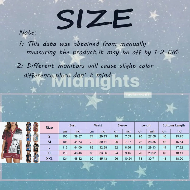 Taylor Pajamas For Women Shirt And Pant 2 Piece Set Matching Sleepwear Women's Homewear Clothes Gift For Fans Mujer Pyjama