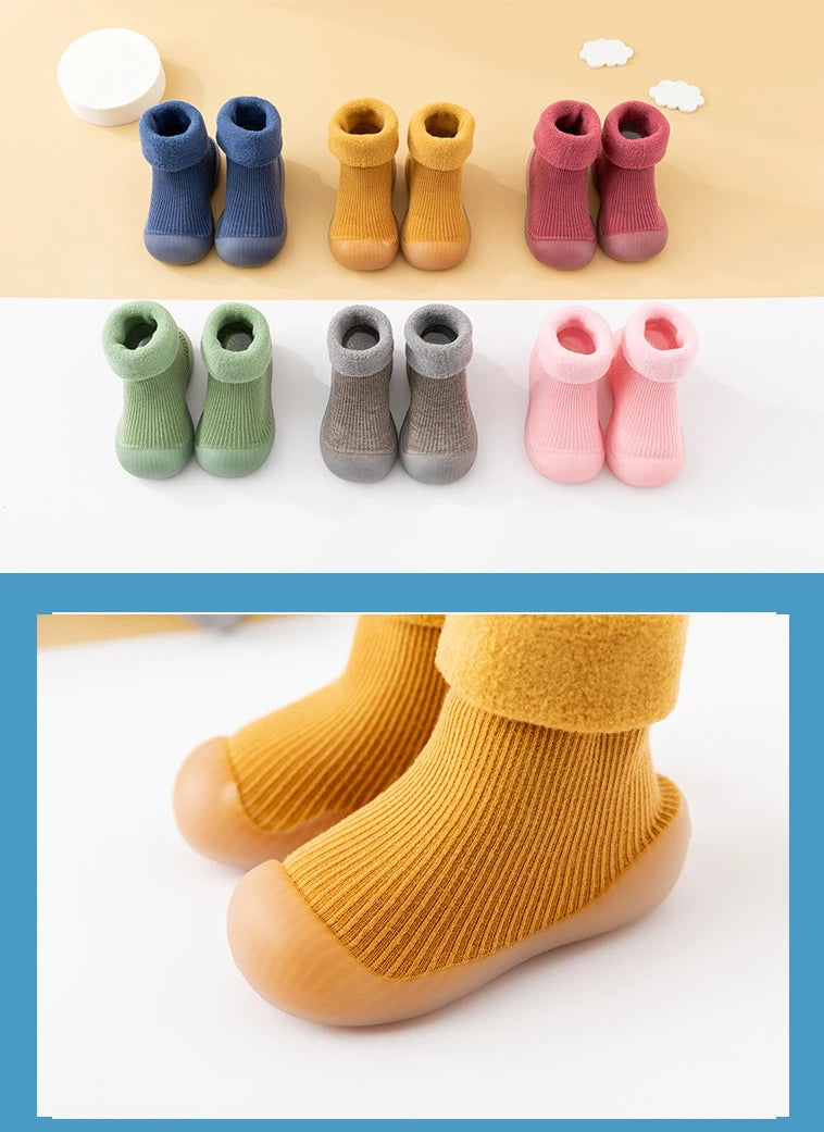 New Thickened Kids Socks Shoes Winter Super Warm Baby Toddler Boots Boys Girl Sneakers Newborn Indoor Shoes Floor Footwear Shoes