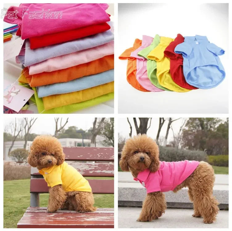 Nueva camiseta de verano cómoda para cachorros y mascotas, ropa para perros pequeños y gatos, disfraz, camiseta, accesorio duradero para mascotas