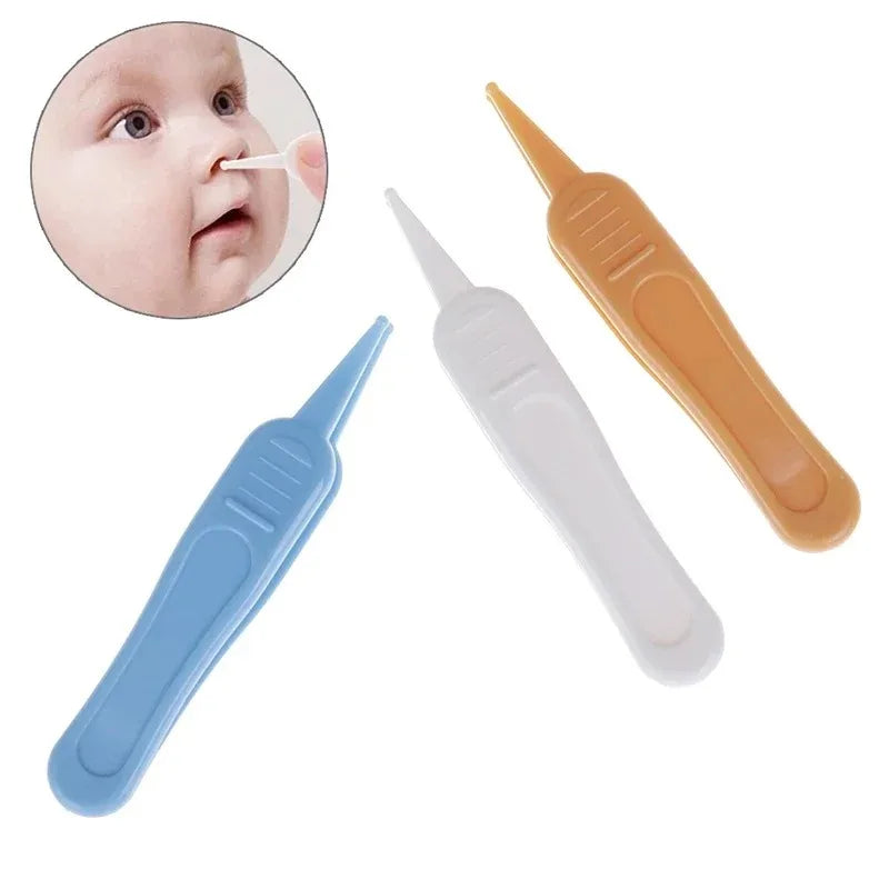 Pinzas para limpieza de ombligo, nariz y oídos para bebés, pinzas de seguridad para niños, pinzas de limpieza, suministros para el cuidado de la cavidad nasal de los niños pequeños