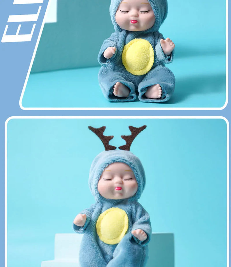 11/19/30cm Silicone Reborn Dolls Baby Reborn Toys Waterproof Vinyl Bebe Doll Cute Mini Reborn Baby Doll For Girls Birthday Gift