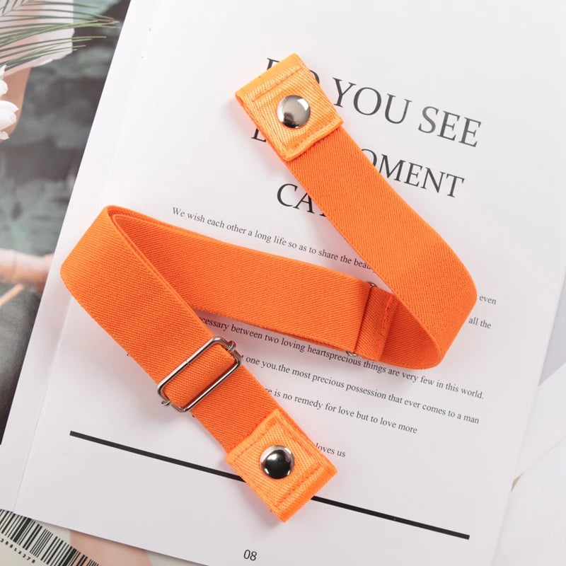 Buckle-free Elastic Invisible Belt for Women Plus Size High Quality Without Buckle Jeans Easy Belts Men No Hassle Desigener Belt