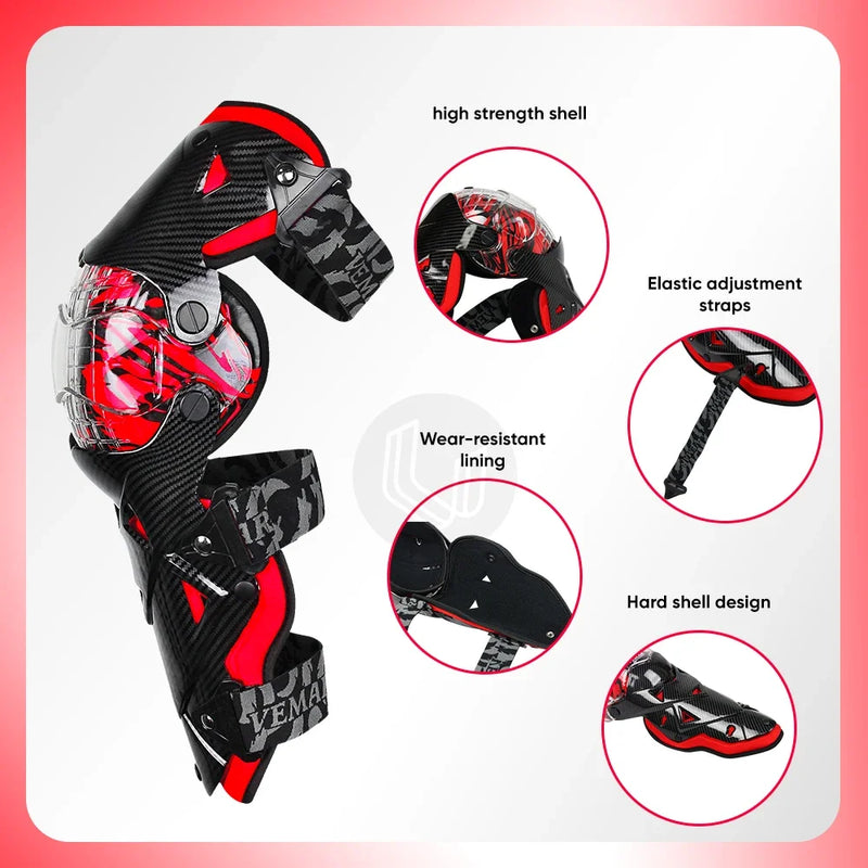 Rodilleras de seguridad para motocicleta, protección para moto, equipo de motocross, 8 colores, funda para piernas de scooter, rodilleras cálidas para montar en moto para hombre