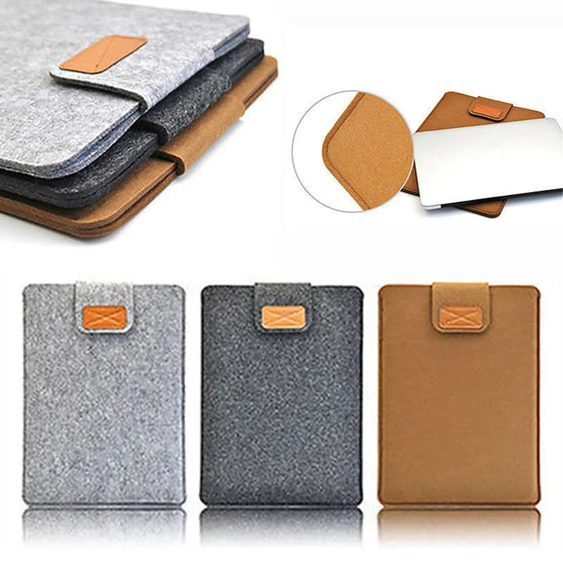 Ultra Thin Portable Laptop Sleeve Case For Macbook Air Pro Retina 11/13/15 inch Wool Felt Soft Bag Cover For Mac book 13.3 inch