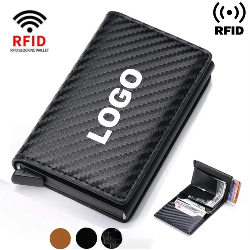 Rfid Credit Card Holder Men Wallets Bank Cardholder Leather Wallets For Bmw 3 E46 G20 E90 E60 F10 F20 F30 E39 M car accessories