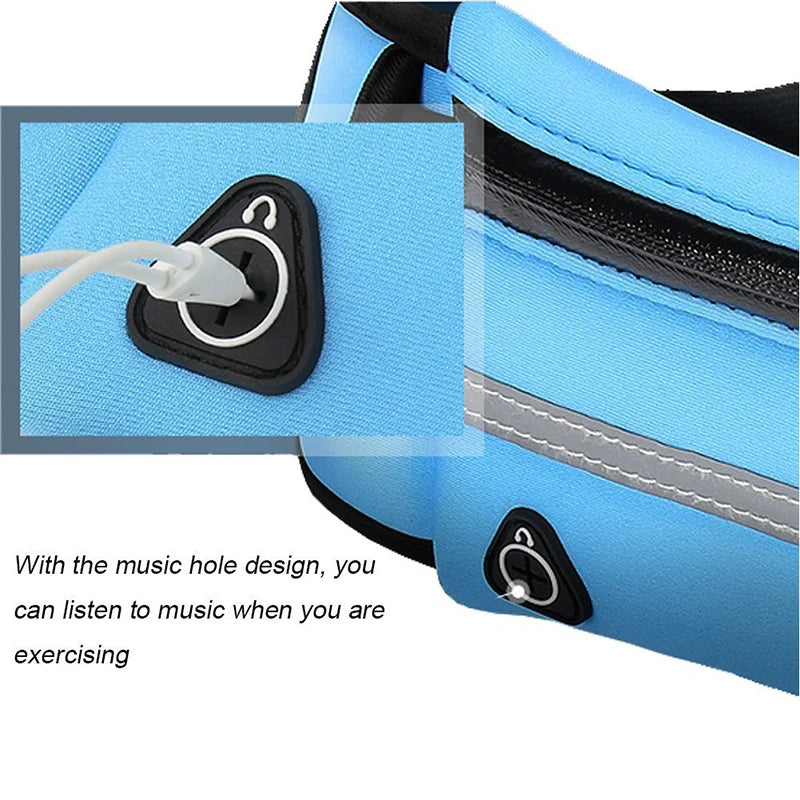 Sports Fanny Pack Women Running Waist Bag Men Belt Bag Phone Gym Bags Water Hydration Backpack Running Cycling Accessories