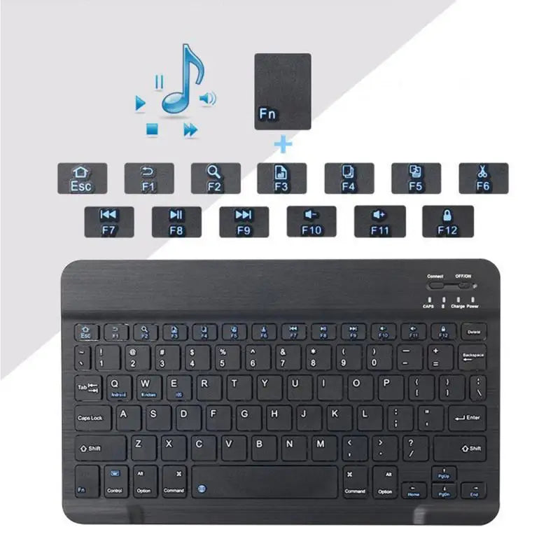 Bluetooth Wireless Keyboard Mouse Rechargeable For IOS Android Windows Tablet For iPad Air Mini Pro English Russian Keyboard