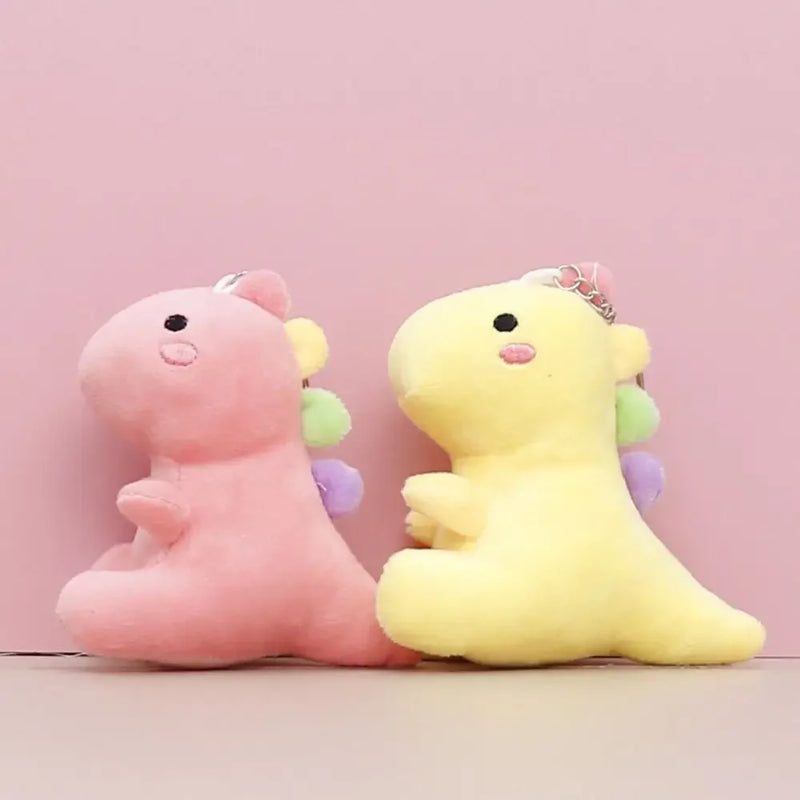 Precioso muñeco de peluche de dinosaurio súper suave, llavero de animal de peluche de dibujos animados para niños, muñeco de abrazo para bebé, almohada para dormir, decoración del hogar