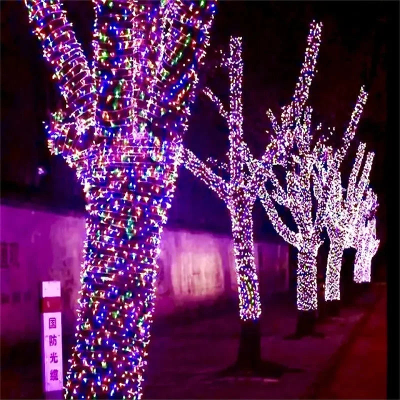 Guirnalda de luces LED para exteriores de 1 a 10 m, guirnalda de luces de hadas, guirnaldas de luces para festivales de Navidad, decoración para fiestas en el hogar, lámparas de paisaje impermeables