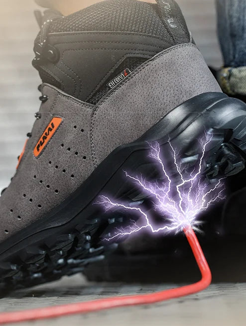 High-quality Men Work Boots Insulated 6KV Composite Toe Electrician Shoes Anti-smash Anti-puncture Safety Shoes Protective Boots