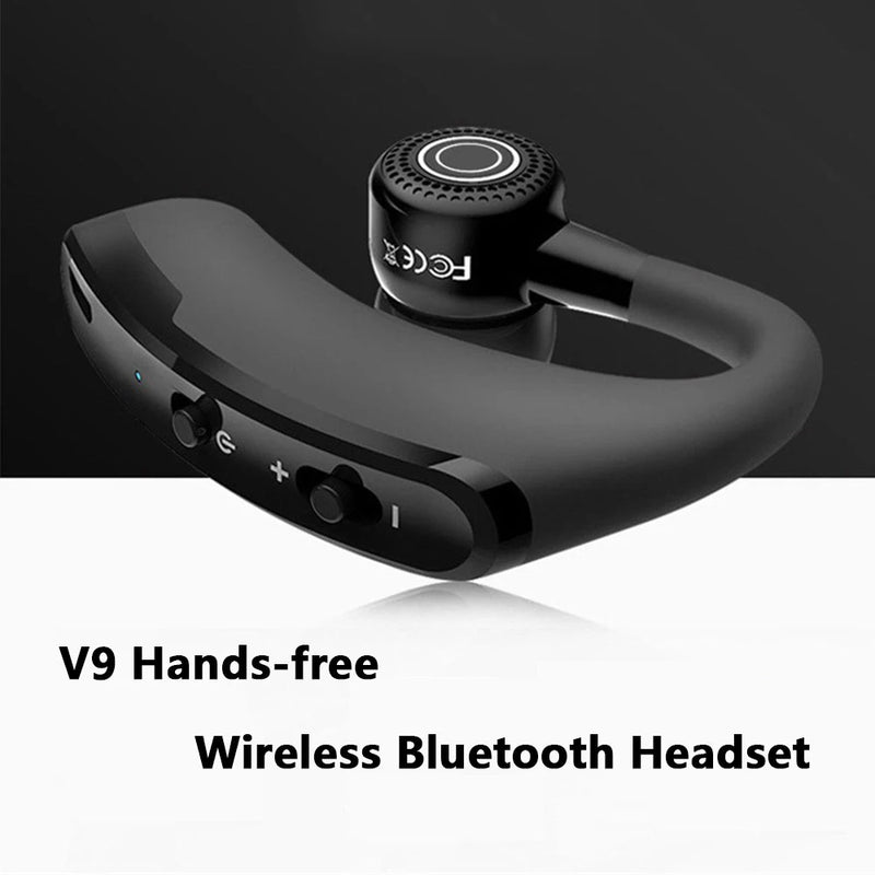 Auriculares V9 manos libres para negocios con Bluetooth y micrófono Auriculares inalámbricos con Bluetooth para conducción con reducción de ruido