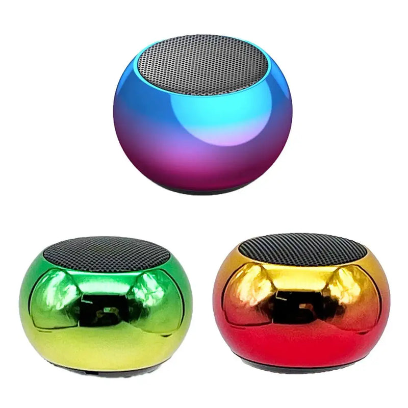 Wireless Bluetooth Speaker Portable Small Steel Gun Metal Heavy Subwoofer Outdoor Mini Bluetooth Small Speaker for Home Office