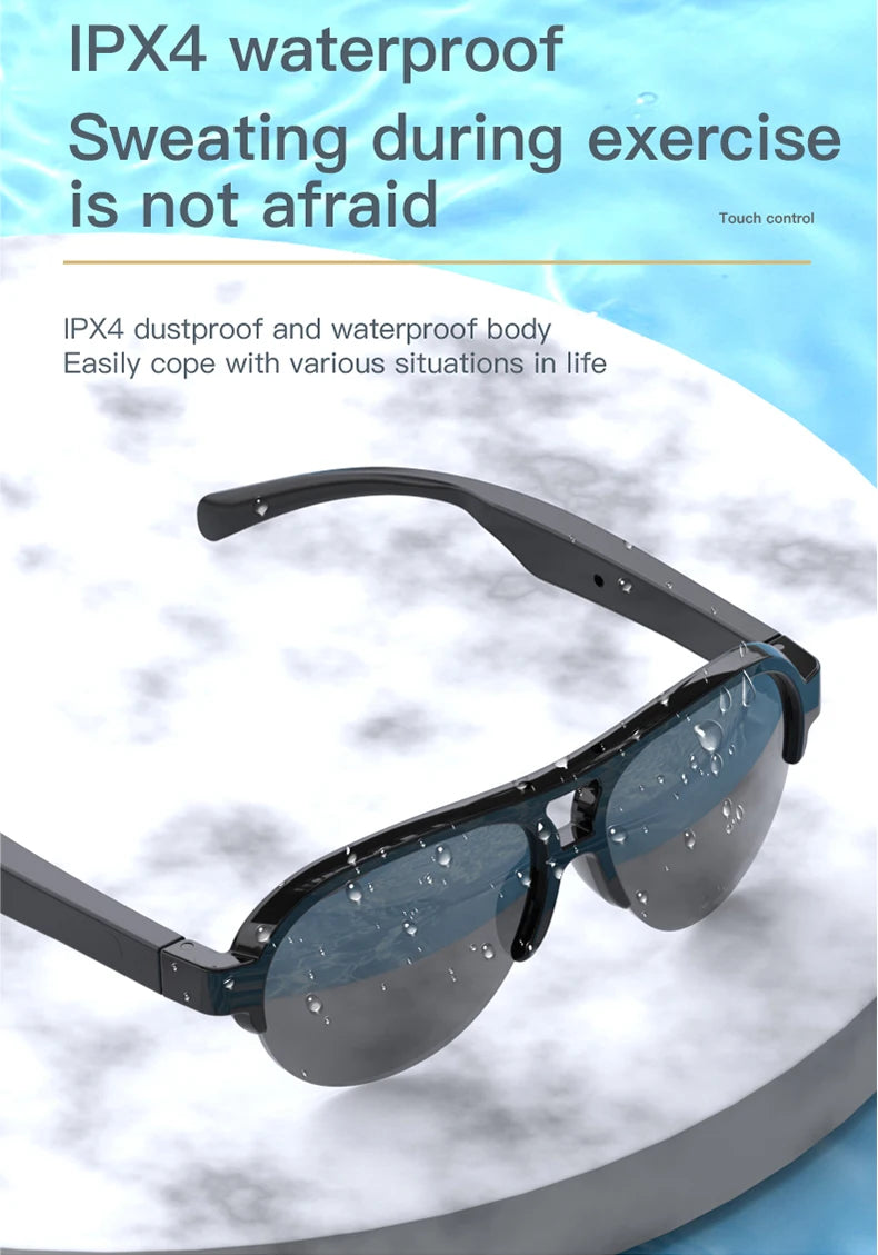 IP4 Waterproof Eyepieces F08 Polarizing Bezel Fishing Wireless Stereo Bicycle Lenses With Bluetooth Glasses for Men Smartglasses