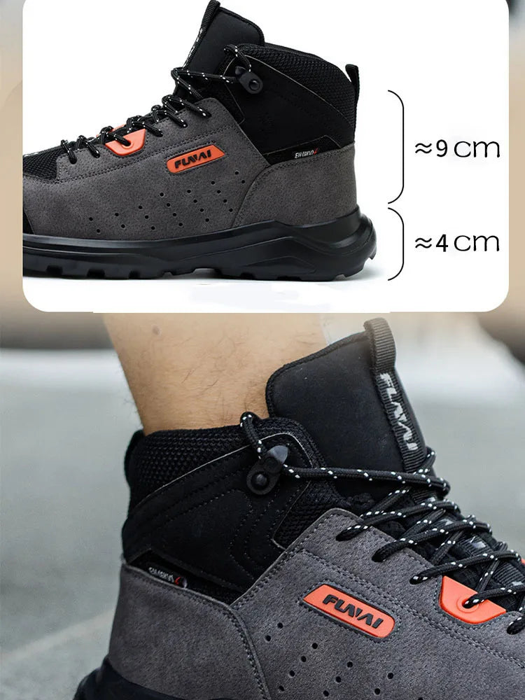 High-quality Men Work Boots Insulated 6KV Composite Toe Electrician Shoes Anti-smash Anti-puncture Safety Shoes Protective Boots