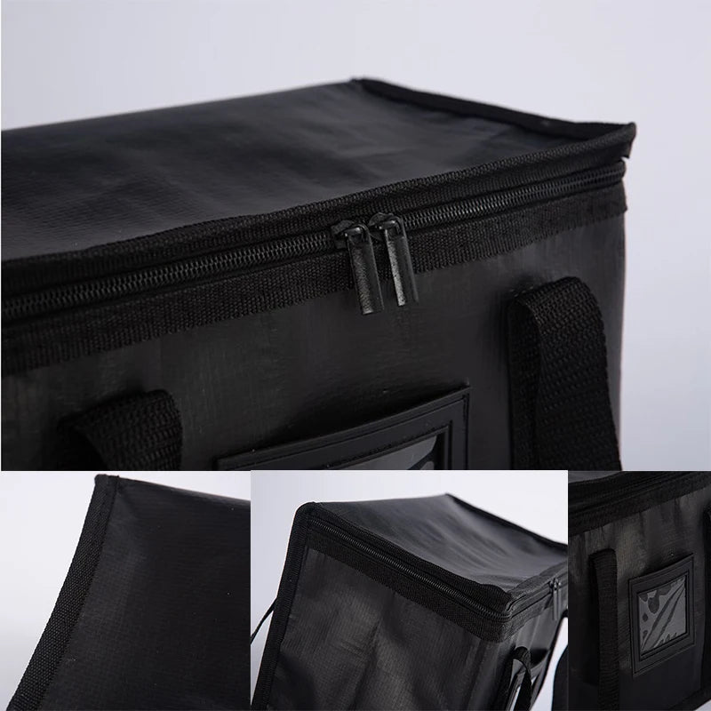 Large Capacity Cooler Bag Portable Zipper Thermal Lunch Bags Insulated Freezer Bag Camping Picnic Bag Camping Tin Foil Food Bags