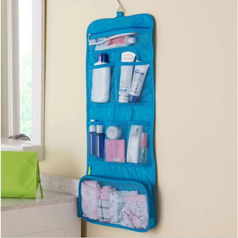 Hanging Organizer Bag Foldable Cosmetic Makeup Case Storage Neceser Traveling Toiletry Beauty Bags Wash Bathroom Accessories