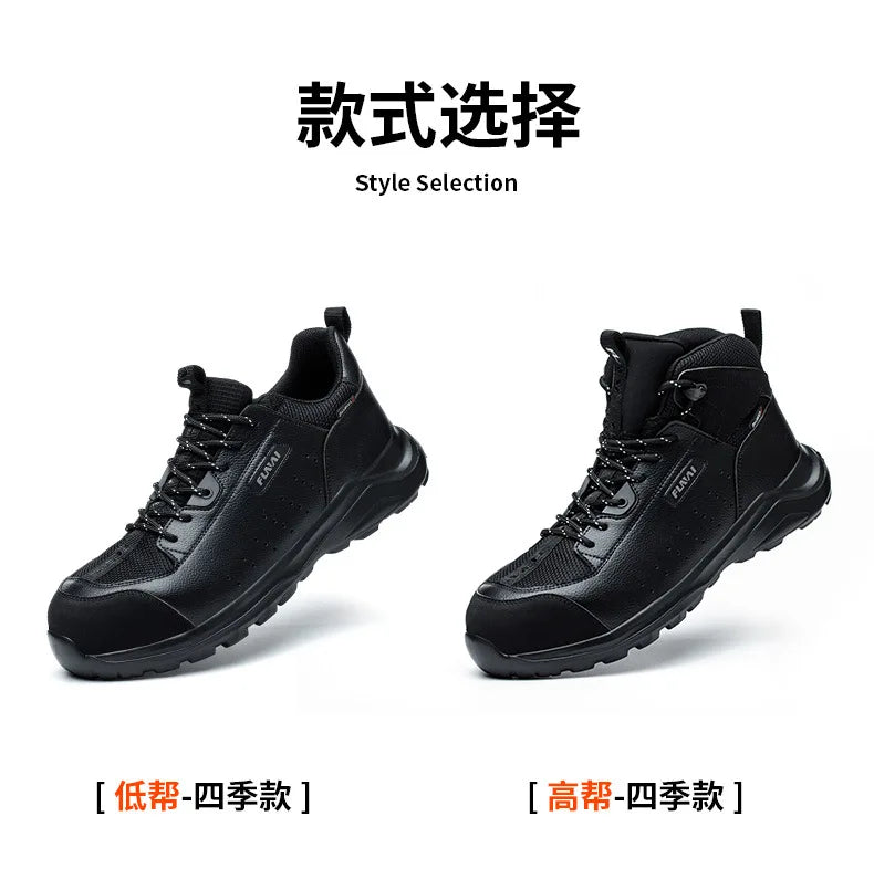 High-quality Men Work Boots Insulated 6KV Composite Toe Electrician Shoes Anti-smash Anti-puncture Safety Shoes Protective Boots