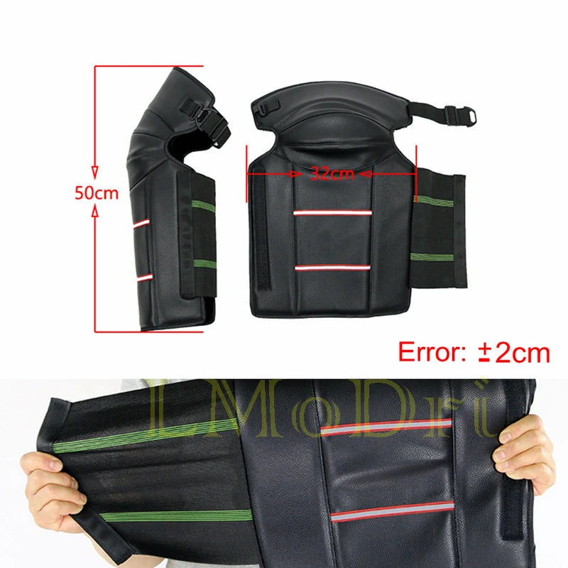 LMoDri Motorcycle Warm Kneepad Legs Warmer Motorbike Riding Knee Pads Windproof Winter Anti-cold Oxford Cloth Waterproof