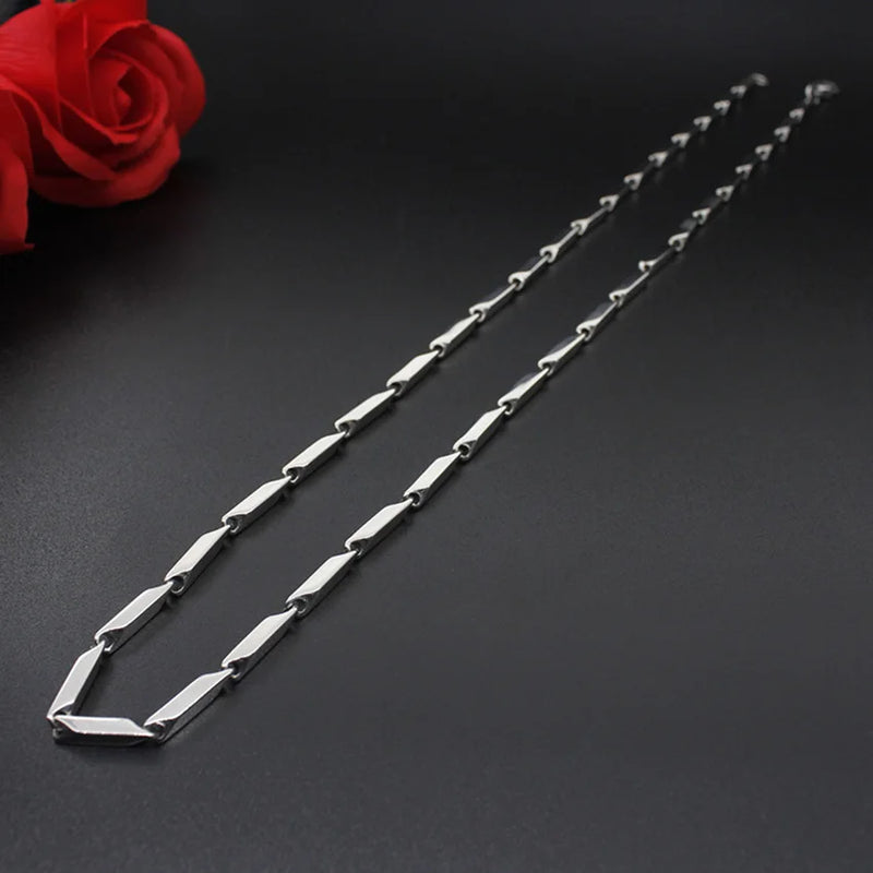 Fashion High-end New Titanium Steel Necklace Melon Chain Stainless Steel Chain Men And Women Fashion Necklace Gift Hot Sale