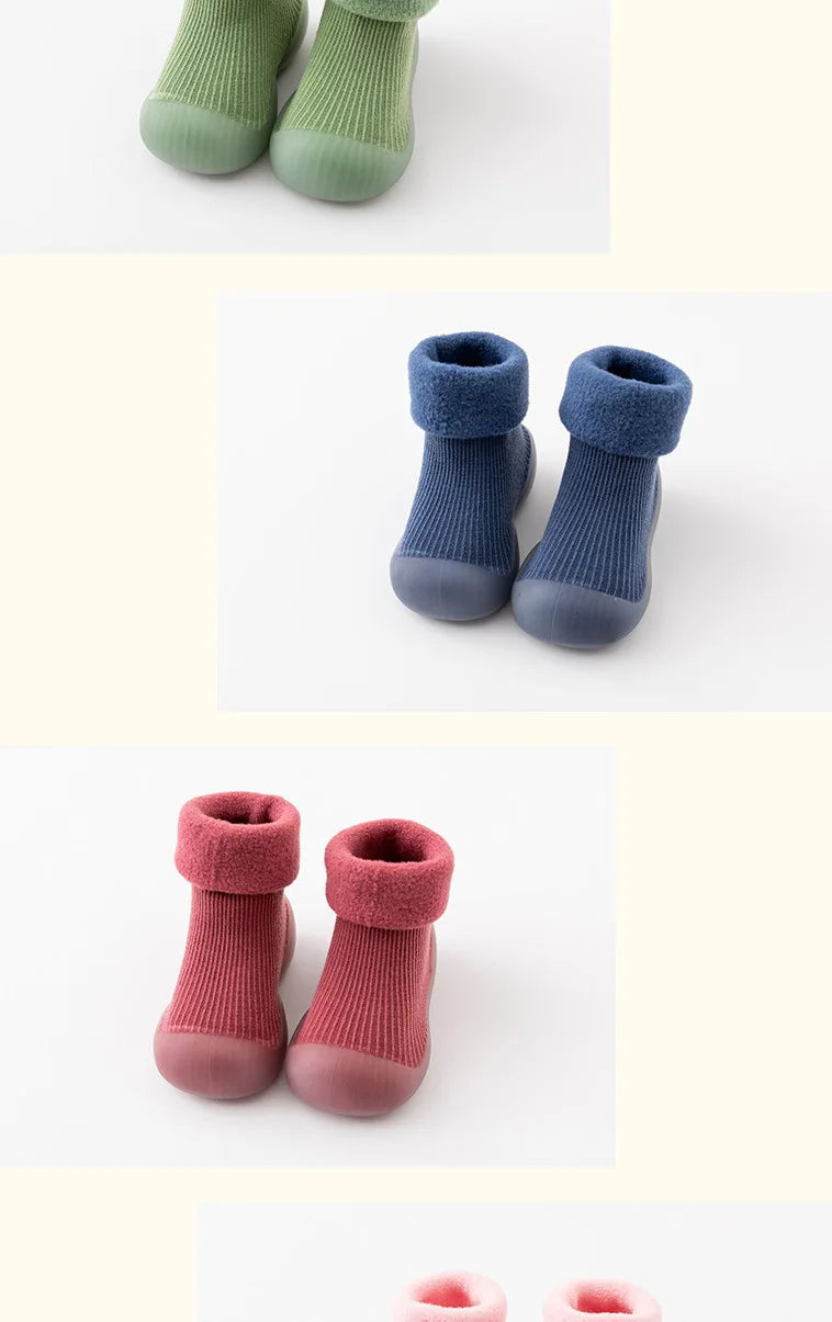 New Thickened Kids Socks Shoes Winter Super Warm Baby Toddler Boots Boys Girl Sneakers Newborn Indoor Shoes Floor Footwear Shoes