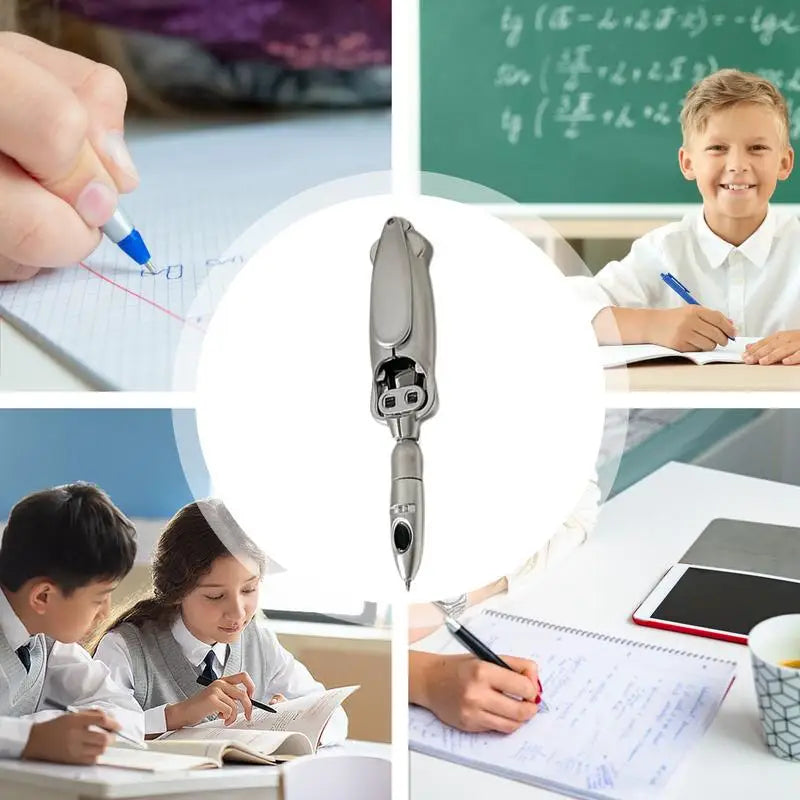 Transforming Pen Robotic Ballpoint Foldable Writing Pen Squid-Inspired Relaxing Toy Student Stationery Pen For Home Exams