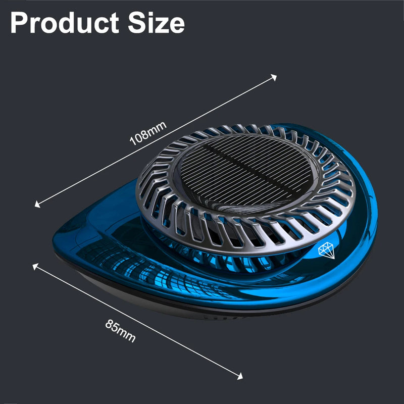 Ambientador solar para coche DINPHONE, difusor de aroma giratorio, accesorios para el interior del coche, aceites esenciales difundidos