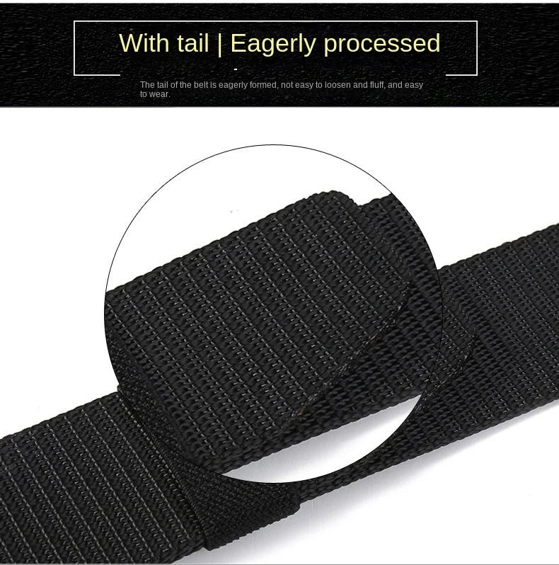 New Men's Belt Outdoor   Hunting Tactics Belt Multi Functional Buckle Nylon Belt Marine Corps Canvas Metal  Buckle