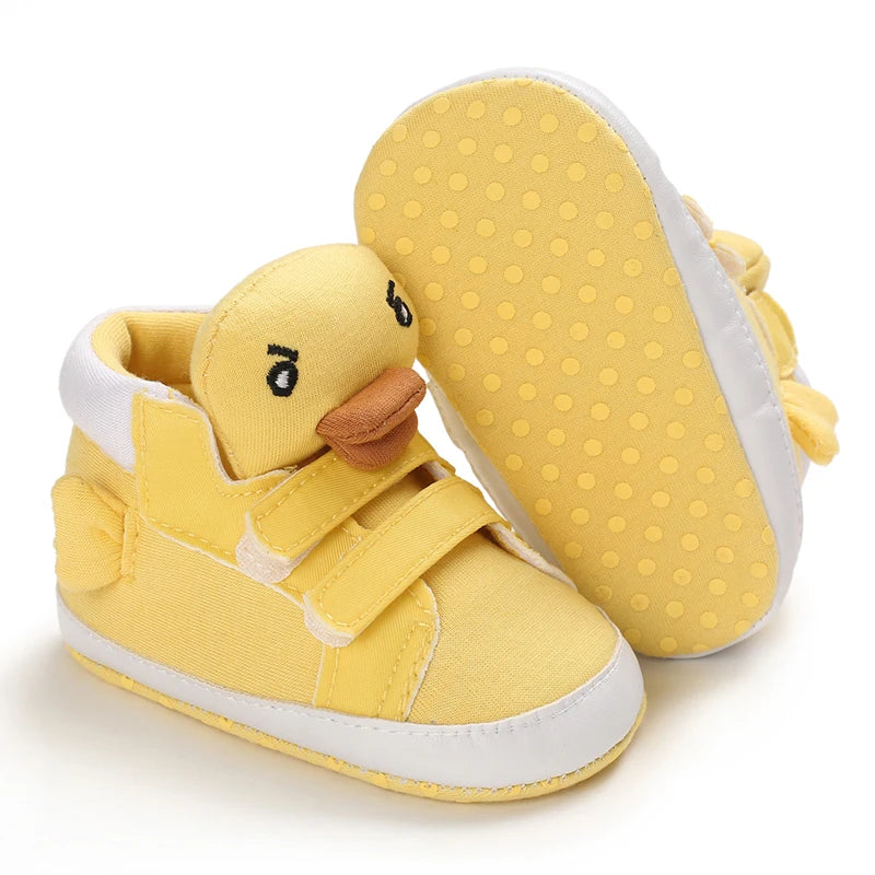 Classic Baby Shoe Boy Girl Baby Cute Animal Face Casual Flat Sneaker First Baby Ankle Boot Cotton Non-slip Warm Walking Shoes