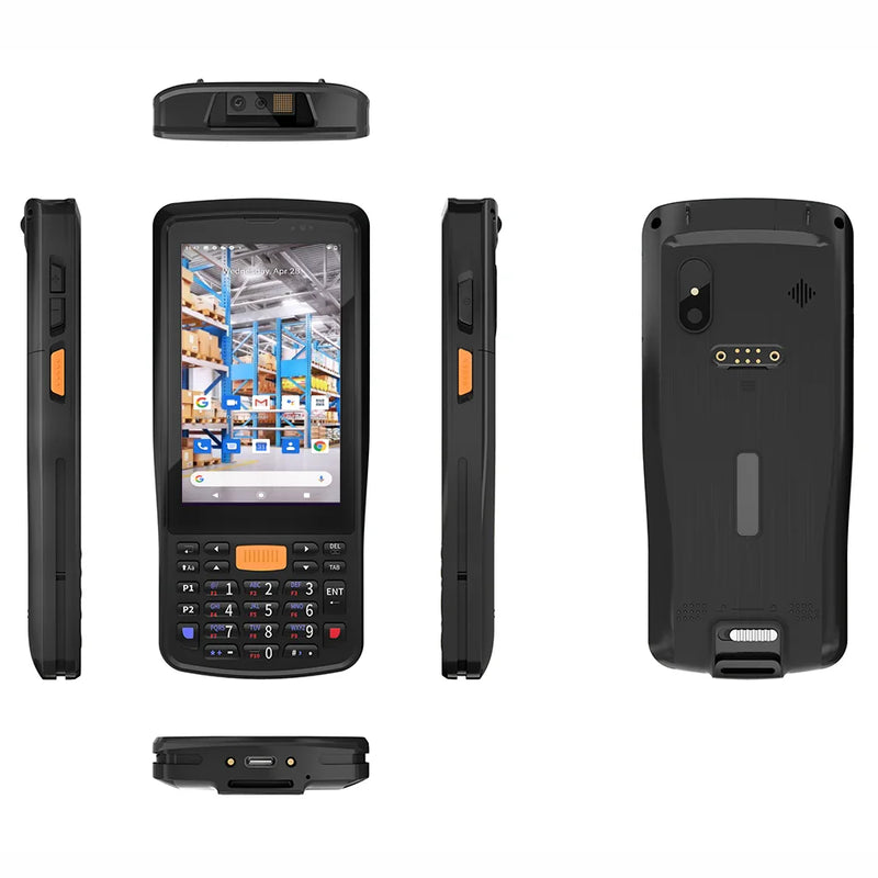 Android 11 4" Rugged PDA Handheld Terminal  4GB+64GB 1D2D Scanner Barcode Reader 4G WiFi GPS Warehouse  Data Collector Inventory