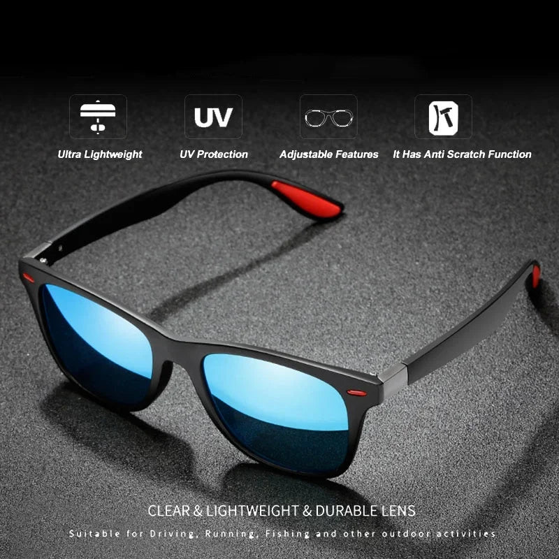 Drive UV Protective Sunglasses PC Frame Polarized Sunglasses Men Outdoor Sport Sun Glasses Day Night Driver Glasses Goggles