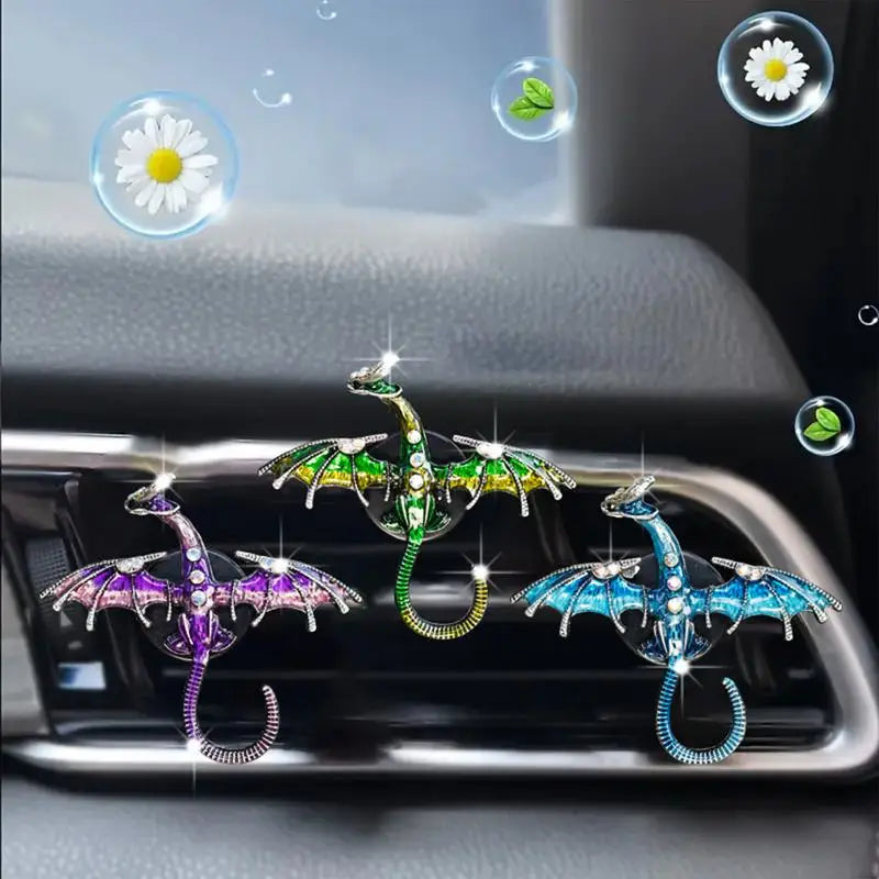 Auto Aromatherapy Clip Little Flying Dragon Car Air Fresheners Vehicle Air Outlet Perfume Clip Auto Interior Accessories