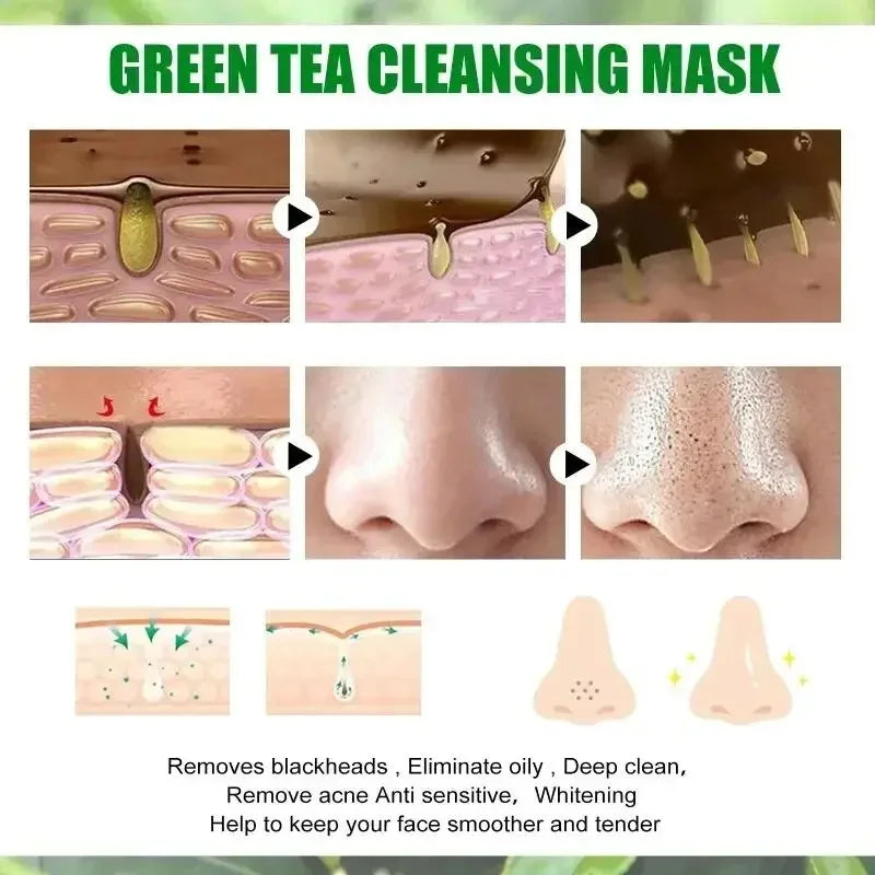 Blackhead Remover Face Mask Cream Deep Cleansing Mask Facial Dispel Acne Blemish Shrink Pores Korean Beauty Cosmetics Skin Care